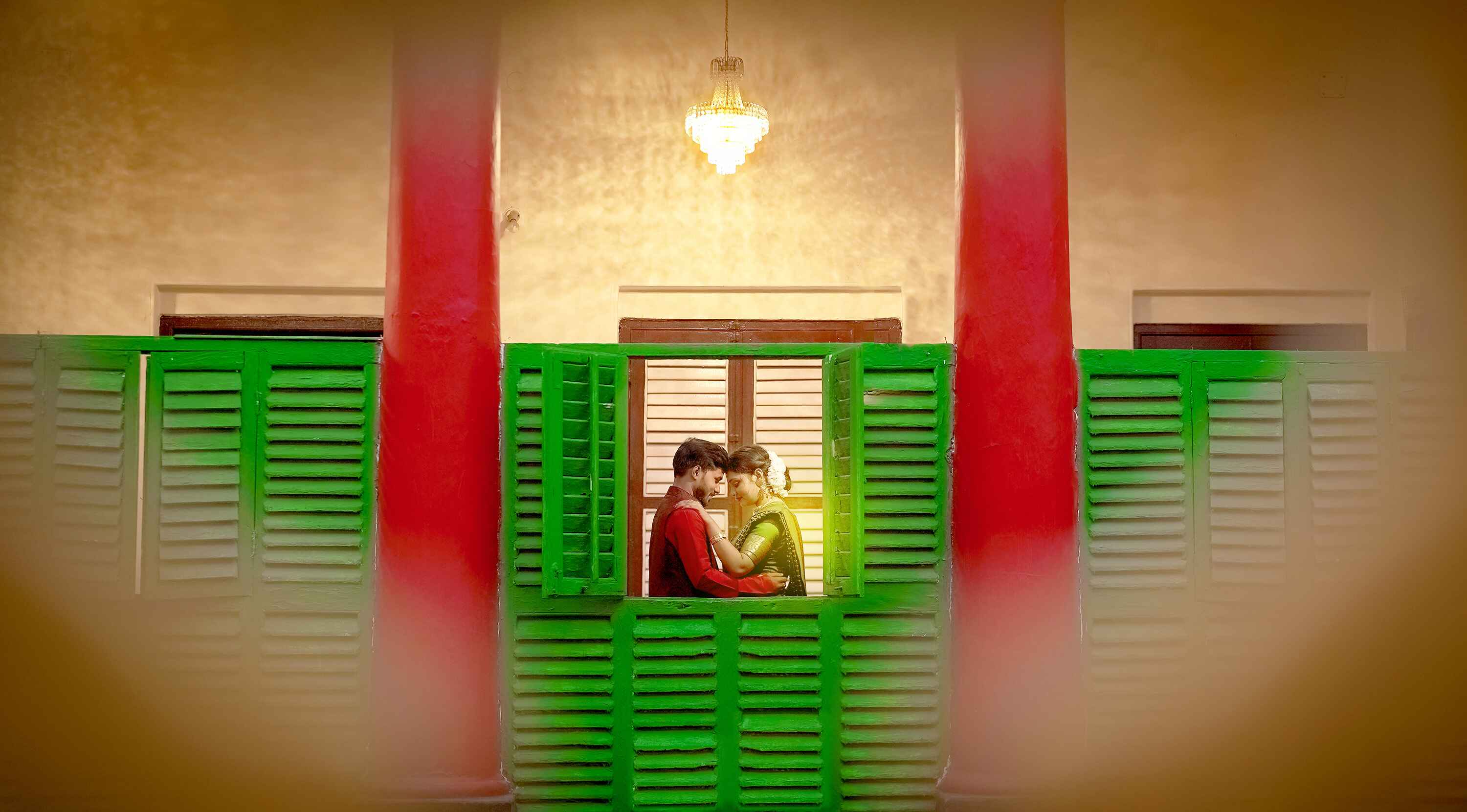 Wedding venue with decorations